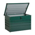 収納ボックス 高さ調節可能なふた付き 屋外使用に適したスチール製 100 x 50 x 60