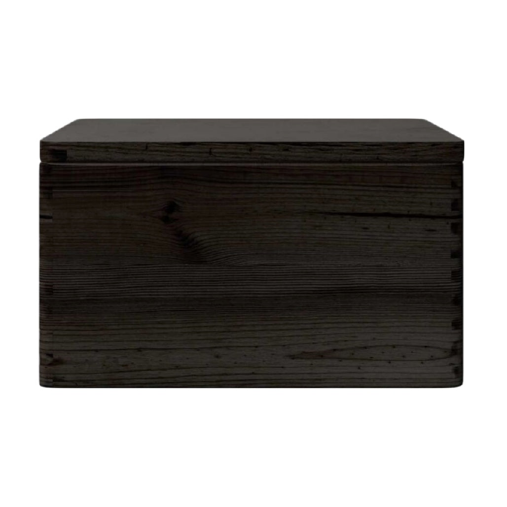 Coffre de rangement en bois avec couvercle pour utilisation intérieure - 40 x 30 x 20